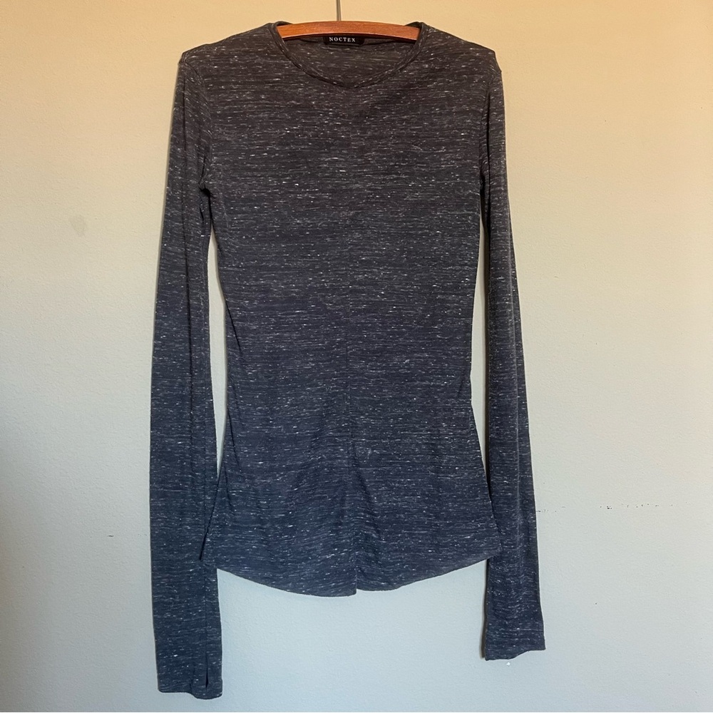 Noctex Longsleeve Shirt Charcoal Heather Gray, Size XS
